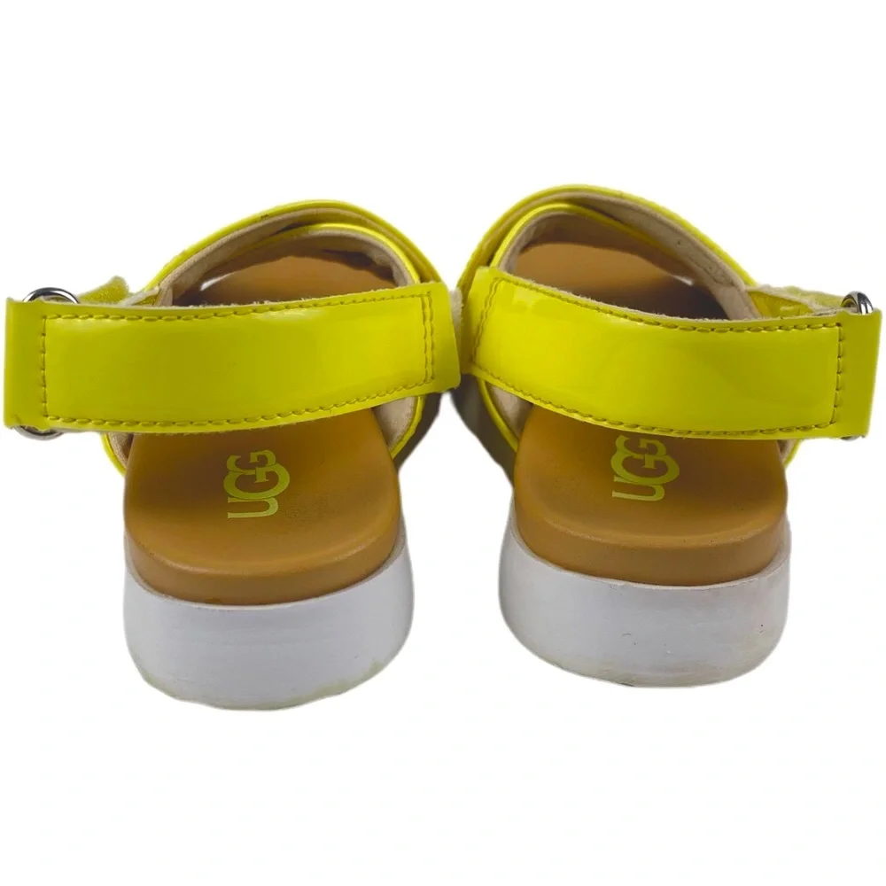 Uggs 2 Pair Girls Patent Leather Sandals Size 10